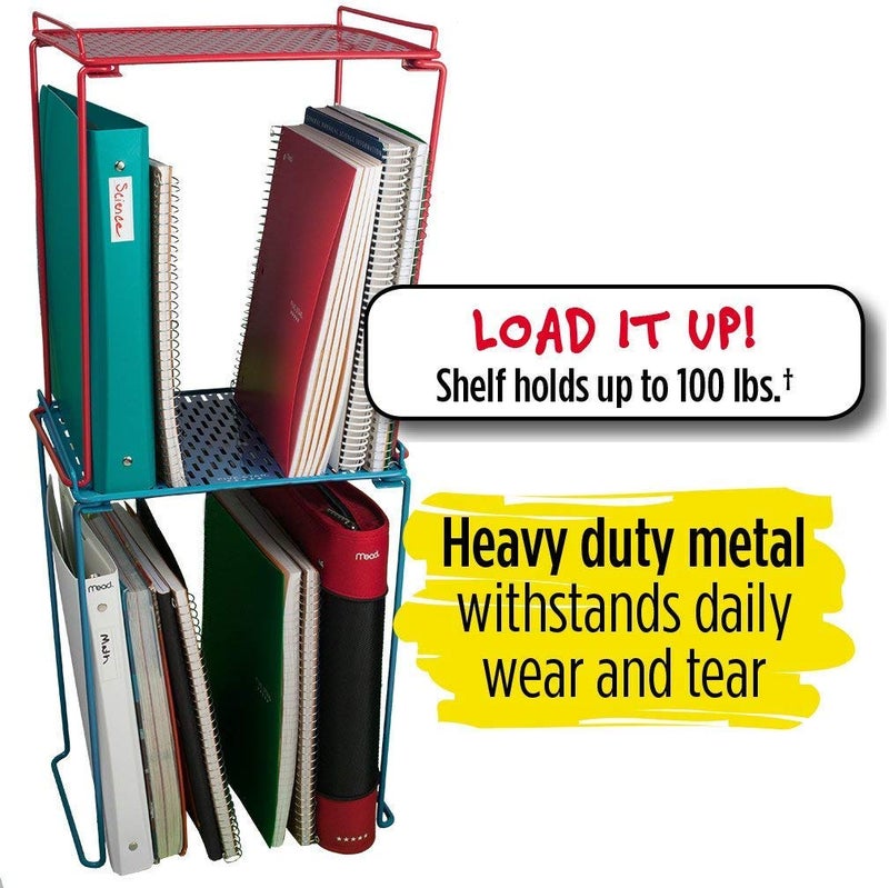 Five Star Locker Accessories, Locker Shelf, Extra Tall, Holds up to 100 Lbs. Fits 12" Width Lockers, Lime (38227) - Image 3